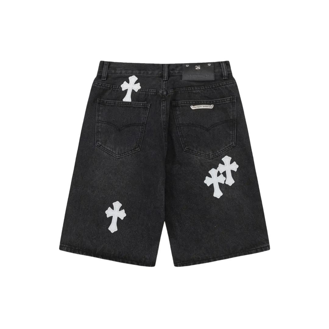 KE925#P180 The only correct leather label version on the market Chrome Hearts CH Cross embroidery distressed jeans Top ceiling quality 100% correct version The correct version is here!  Believe me this must be the best quality you will ever come across! ! Excellent value for money! !  Styles with different washes and textures are very friendly to people with thin legs and thick legs. The straight version is very flattering to the shape of the legs. The moderate length is timeless and easy to match. It is the basis of various styles and a must-have in the wardrobe! ! Add a little stacking to easily control the clean fit trend that has exploded this year. The fabric is stiff but also makes the upper body soft without losing texture. The sides and cuffs of some styles have a bone-wash effect. The vintage flavor pops up all at once. It’s really hard not to love it! ✅Correctly customize the Croxin metal leather label on the back panel. It is not sold directly with the cross on the finished jeans. 1:1 copying strives for excellence and the details are perfectly grasped. ✅The cross leather label is clear and smooth. Exquisite turning top craftsmanship. ✅Buttons, zippers and hardware are all customized versions of the Croxin LOGO. ✅High-cost washing process. Size: 28 30 32 34 36 (5 sizes)
